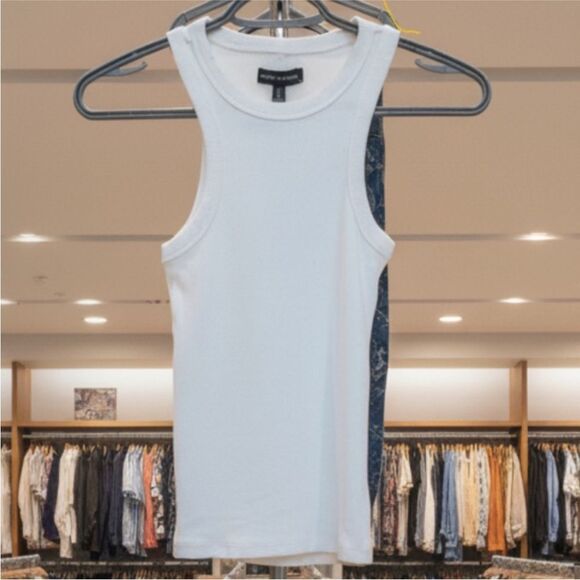 New Silver Jeans White Tank Top - Picture 1 of 8